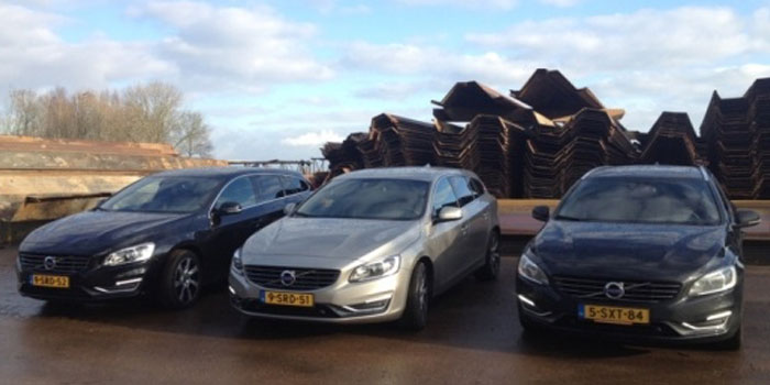 De directie van de Sterk Groep rijdt sinds kort in  3 Volvo V60 Hybrides. Een stap die bijdraagt aan ons voornemen om onze Co2-uitstoot te verminderen.