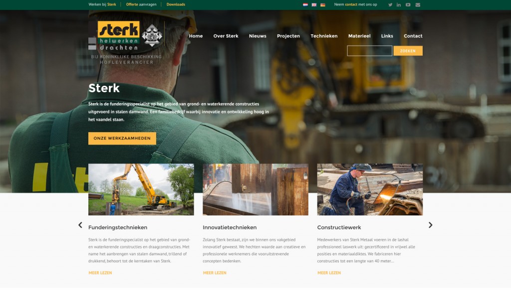 De website van Sterk is vernieuwd. Dat vieren we met een aantal leuke acties waarmee u kans maakt op een aantal mooie prijzen.