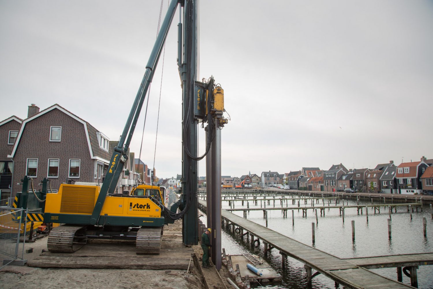 Damwand Drukken Nieuwe Haven Spakenburg