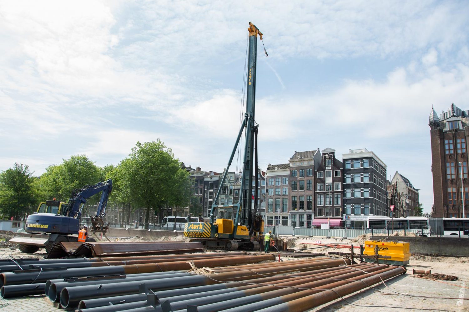 Sterk - Damwand Drukken Amsterdam Oosterdok West