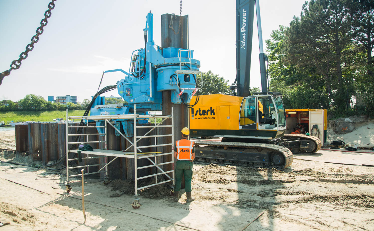 Sterk - Silent Piler Tijdelijke loswal IJmuiden