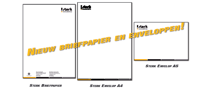 Sterk - Nieuw briefpapier en enveloppen