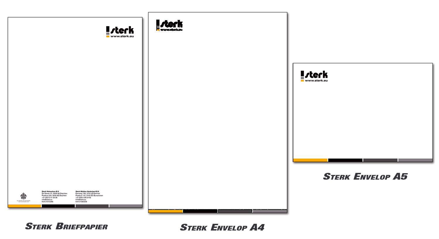 Sterk - Nieuw briefpapier en enveloppen