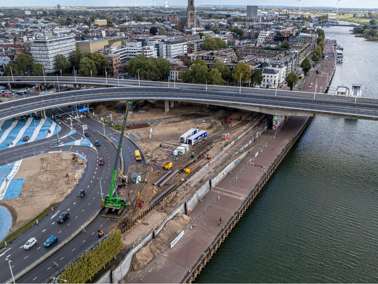 Foto 3 Rijnkade Sterk Damwand Drukken Trillen