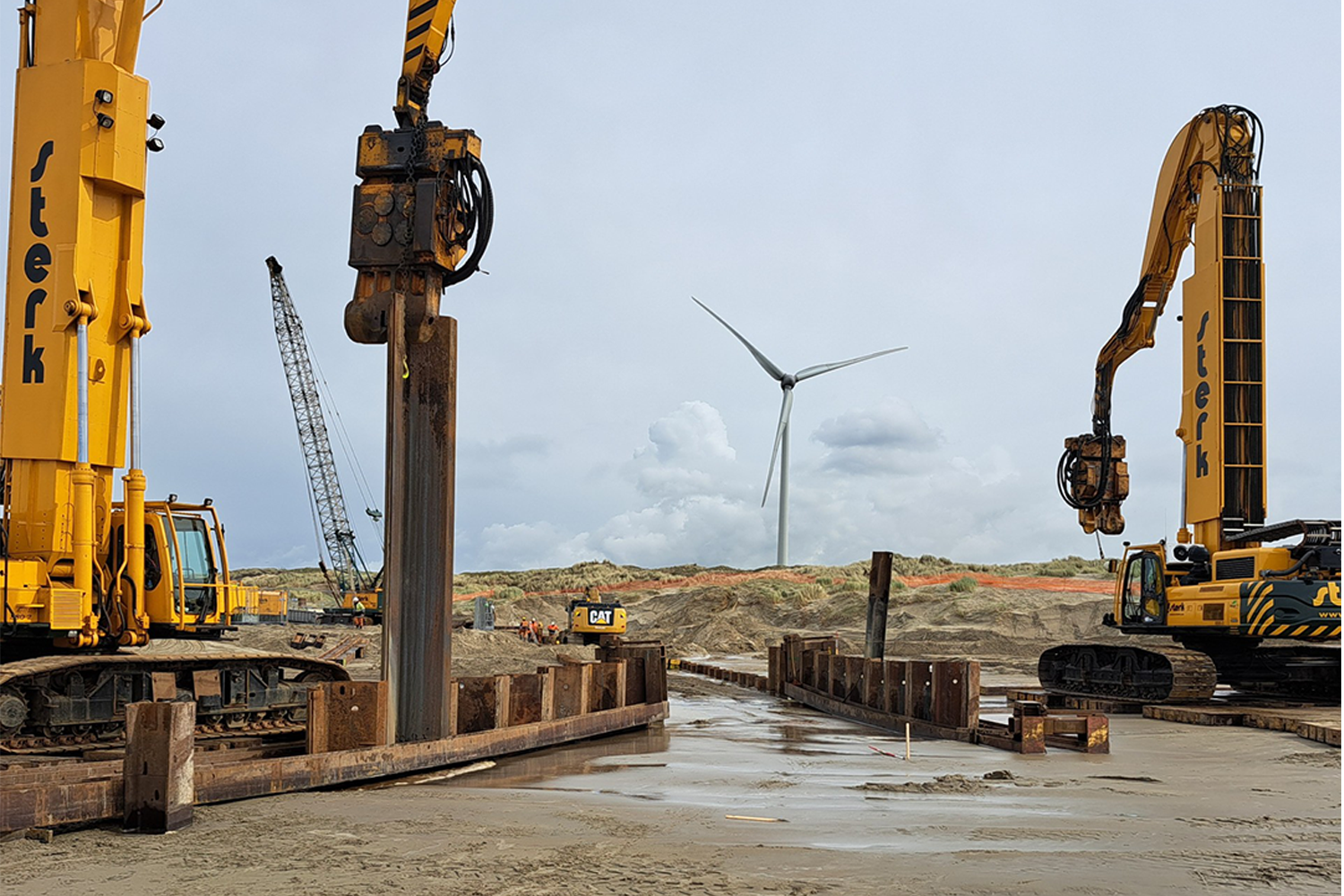Foto 4 Sterk Velzen Cofferdam Damwand Tennet