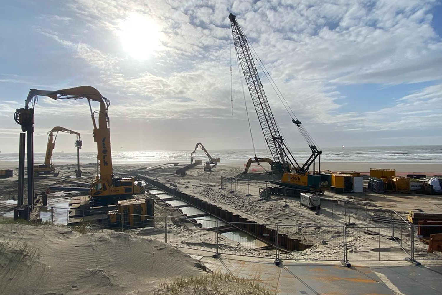 Foto 5 Sterk Velzen Cofferdam Damwand Tennet