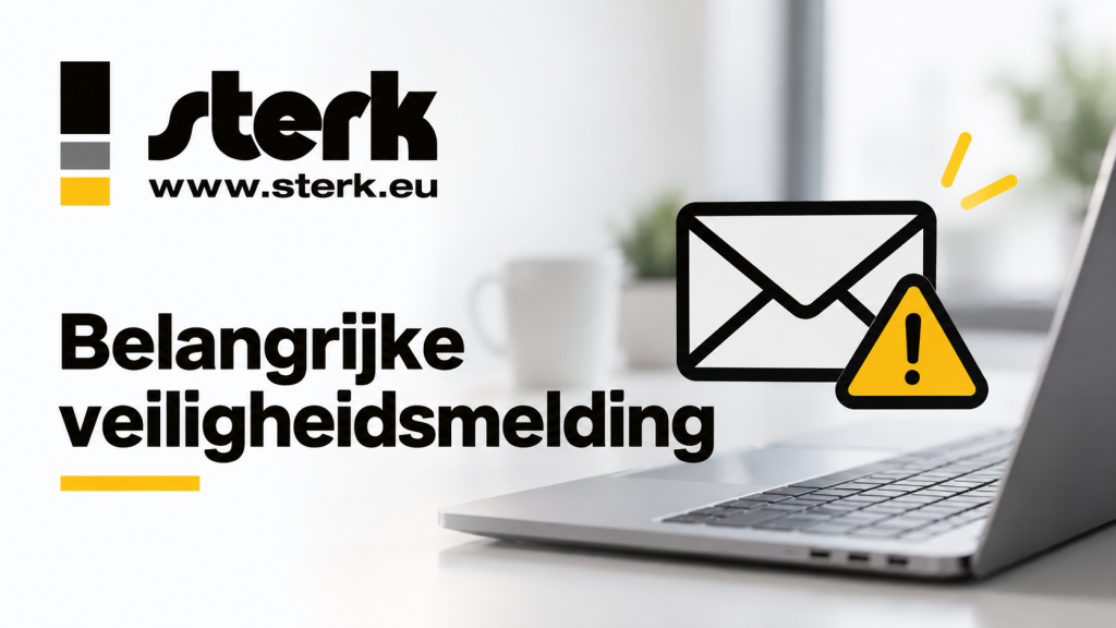 Belangrijke veiligheidsmelding: phishingmail vanuit Sterk